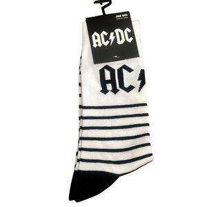 AC/DC Crew Socks | Black/White | Men’s O/S | NWT
